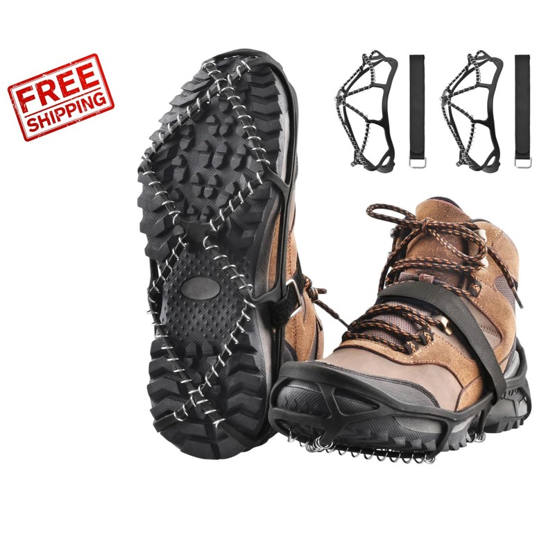 Versatile Ice Cleats with 360-Degree Traction - Perfect for Winter