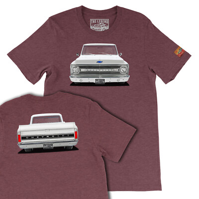 1969 White CHEVY C-10 Classic Pickup Truck Classic Car Men's T-shirt