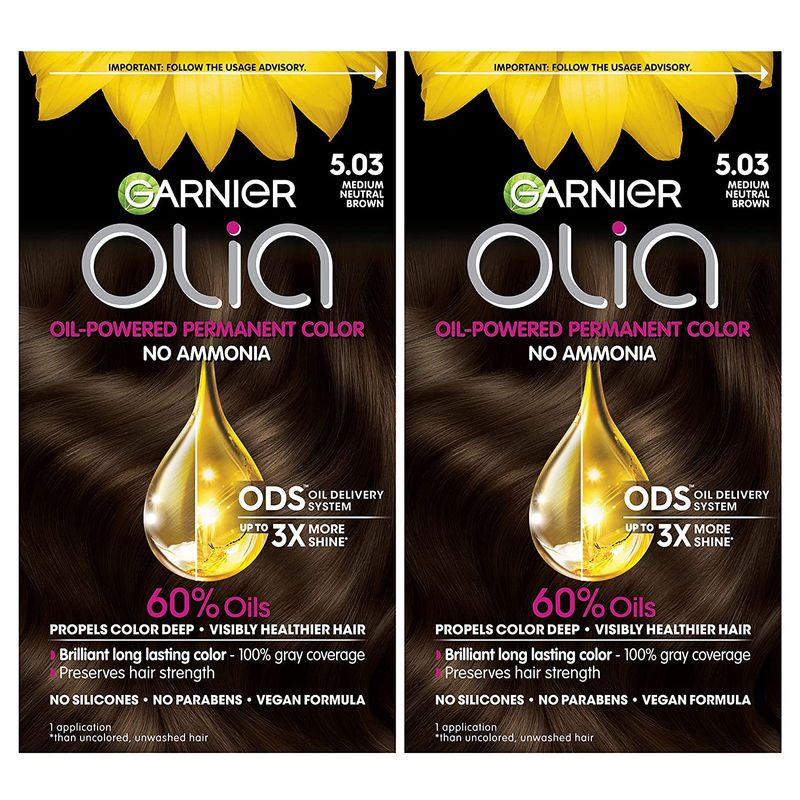 Hair Color Olia Ammonia-Free Brilliant Color Oil-Rich Permanent Hair Dye, 3.11 D