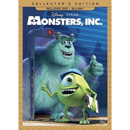 Monsters, Inc. (3 Disc Set, DVD & Blu-ray, 2013) Region 1