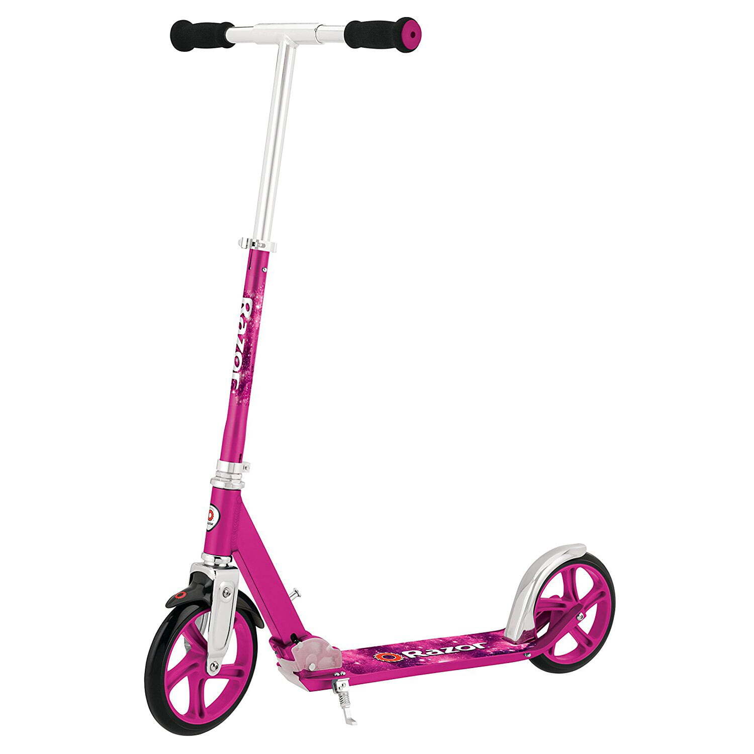- Large 8 In. Wheels, Foldable, Adjustable Handlebars,