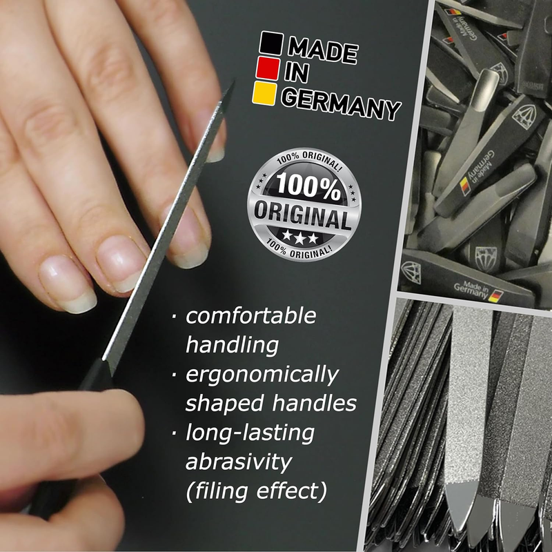 - Brand quality double sided (fine & coarse) SAPPHIRE NAIL FILE (2 pcs.) with 3-