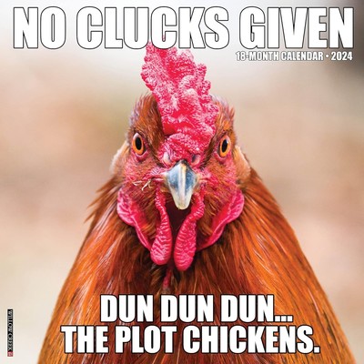 Willow Creek Press,  No Clucks Given 2024 Wall Calendar