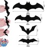 DIYASY 140 Pcs Halloween Bats Wall Decor, 3D Bat Decoration Stickers for Home Decor 4 Size Waterproof Black Spooky Bats for Room Decor