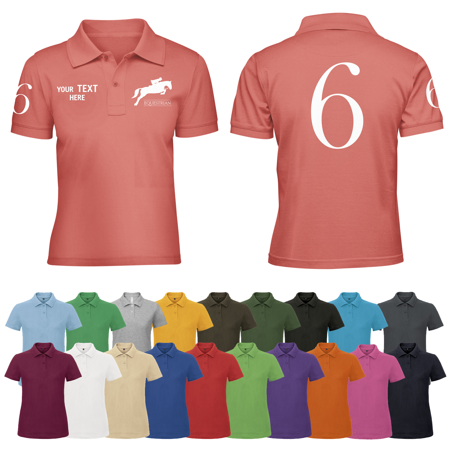 ladies riding polo shirts