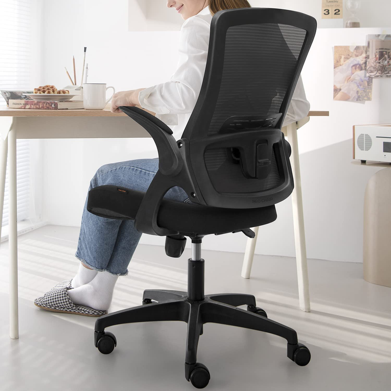 High Back Mesh Chair Adjustable Height And Ergonomic Design Home Offic