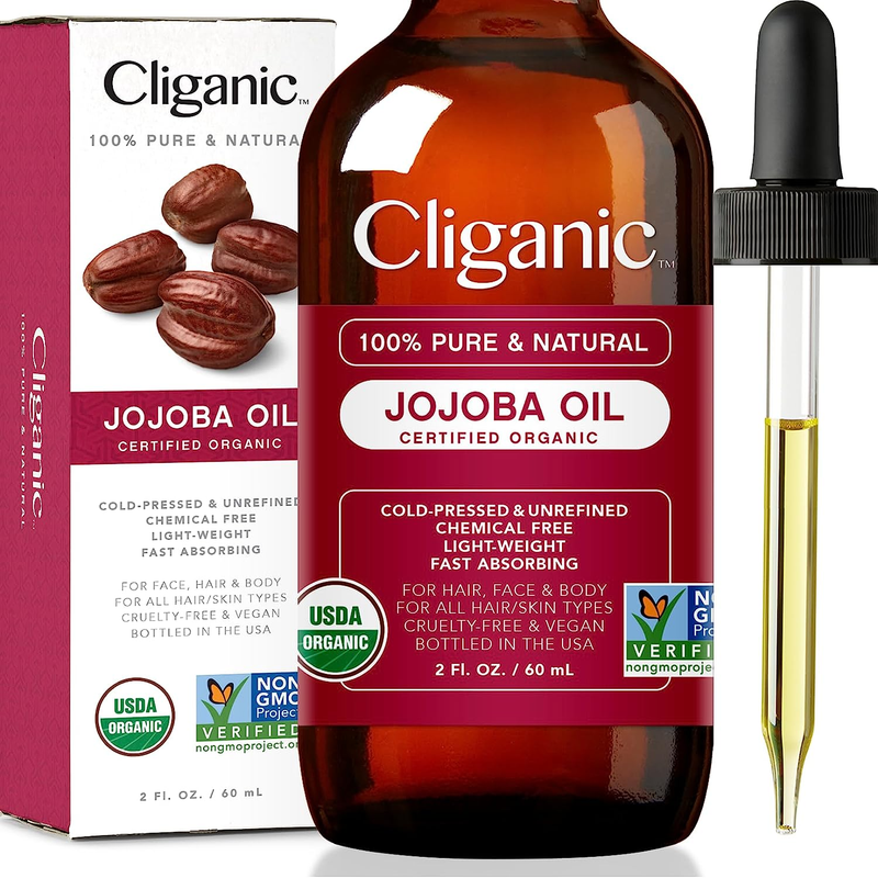 Aceite De Jojoba Organico Usda 100 % Puro 2 Oz Natural Prensado En Frio