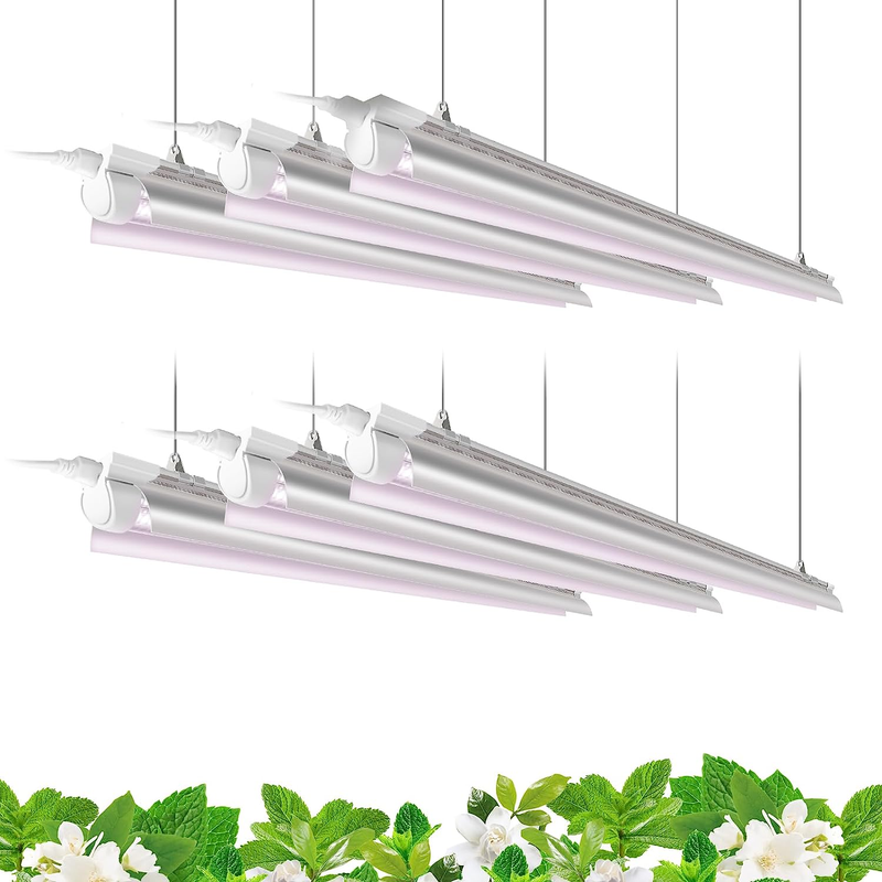 Barrina T8 Plant Grow Light, 252W(6 X 42W, 1400W Equivalent), Full 4FT