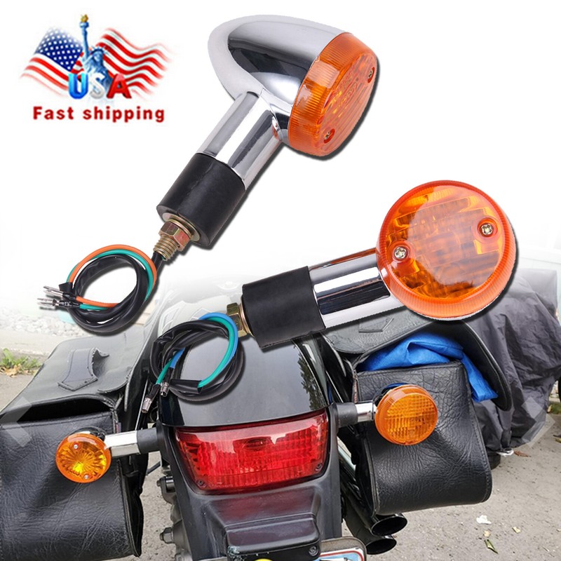 2x Motorcycle Turn Signal Lights For Honda Shadow VT 750 1100 VTX 1300 1800 C