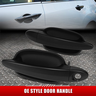 [2ШТ] ДЛЯ 04-10 BMW 5-Й СЕРИИ ЧЕРНЫЕ ЗАГРУНТОВАННЫЕ РУЧКИ ДЛЯ ОТКРЫВАНИЯ ПЕРЕДНЕЙ ЛЕВОЙ И ПРАВОЙ ДВЕРЕЙ