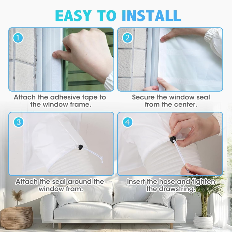 400CM (157 inch) Universal Window Seal for Portable Air Conditioner and Tumble D