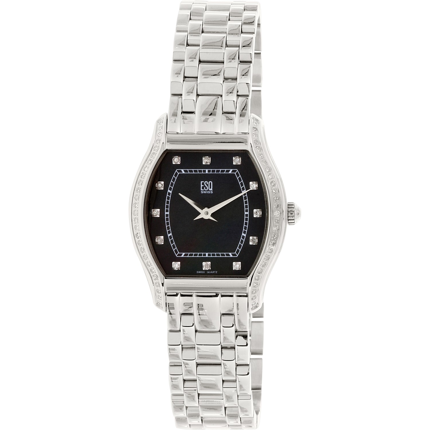 Pre-owned Esq Movado Esq By Movado Women's Simone Silver Stainless-steel Swiss Quartz Watch 07101214