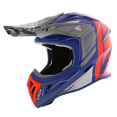 Airoh Aviator Ace 2 MX Helmet Engine - gloss cerulean blue
