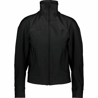 £485 NWT Dsquared2 Womens Black High Collar Cropped Jacket Windbreaker  L Italy