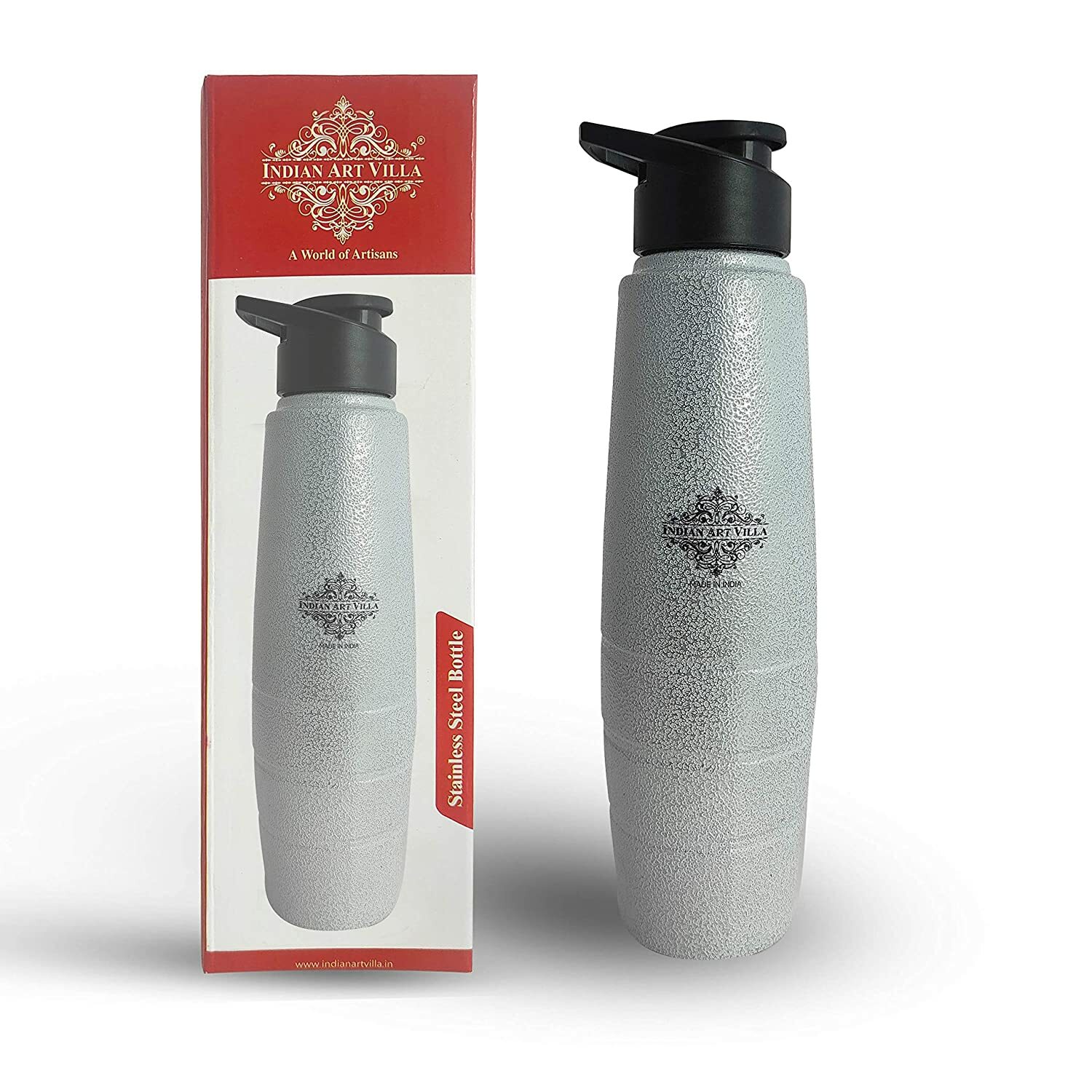 Stainless Steel Bottle Curve & Lining Design with Sipper Cap