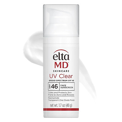 EltaMD UV Clear Face Sunscreen, SPF 46 Oil Free Sunscreen with Zinc Oxide, Prote