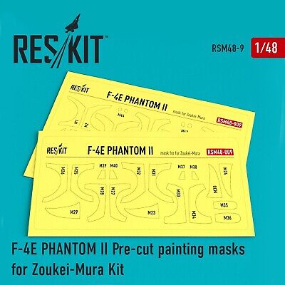 ResKit RSM48-0009 kit 1:48 F-4E PhantomII Pre-cut painting masks for Zoukei-Mura