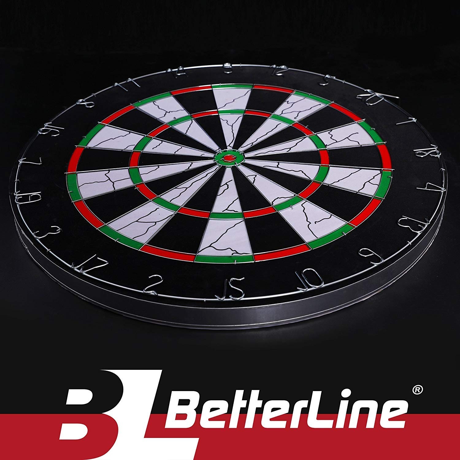 Dartboard Game Set Room Scoreboard Display Double Sided Multicolor Wall 18 Inch