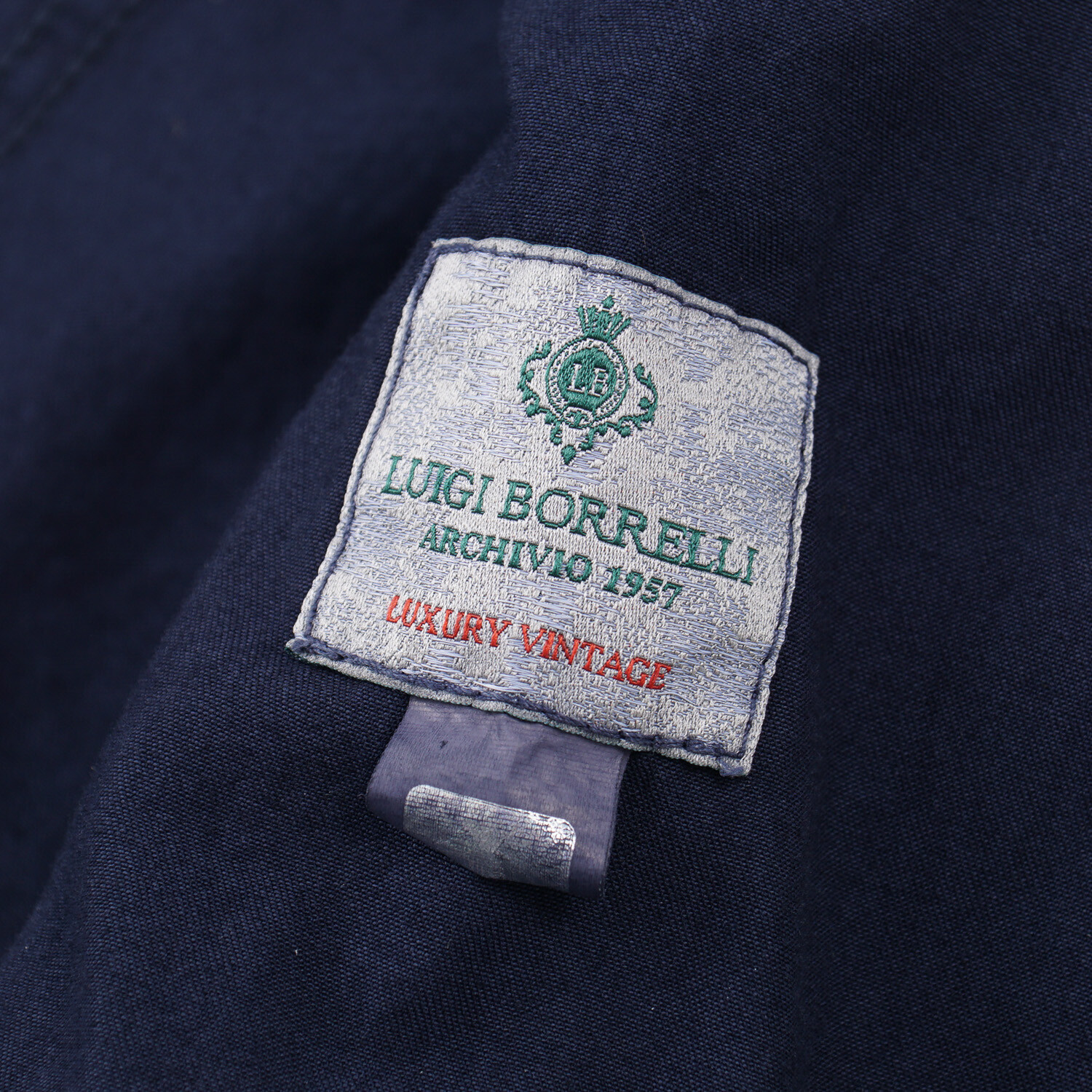 Pre-owned Luigi Borrelli Navy Blue Lightweight Unlined Casual Cotton Blazer L Jacket