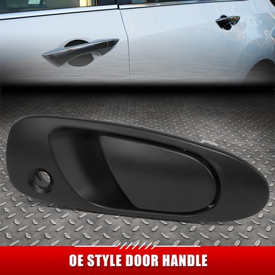 Для Honda Civic 92-95 Черная текстурированная наружная ручка передней правой двери с замочной скважиной