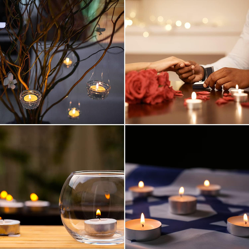 200 Pcs Unscented Tealight Candle Bulk 4 Hour Burn Time,Paraffin Tea Lights Cand