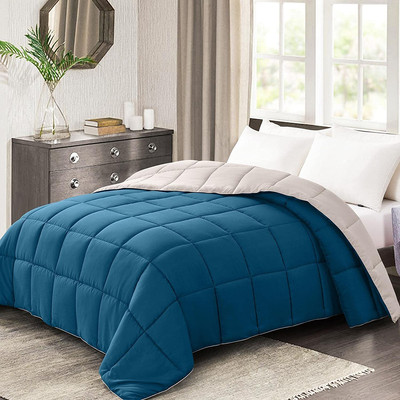 Homelike Moment Lightweight King Comforter - Teal down Alternative Bedding Comfo
