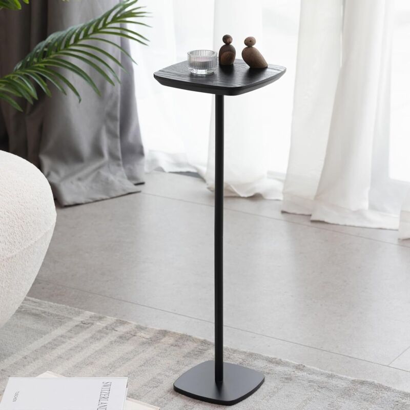 Square Small Drink Table, Table Pedestal Table,Mini Table Metal Cocktail