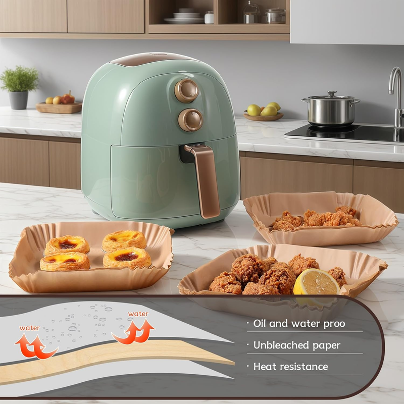 Air Fryer Liners, Air Fryer Accessories, Airfryer Liners - 125Pcs Disposable Par