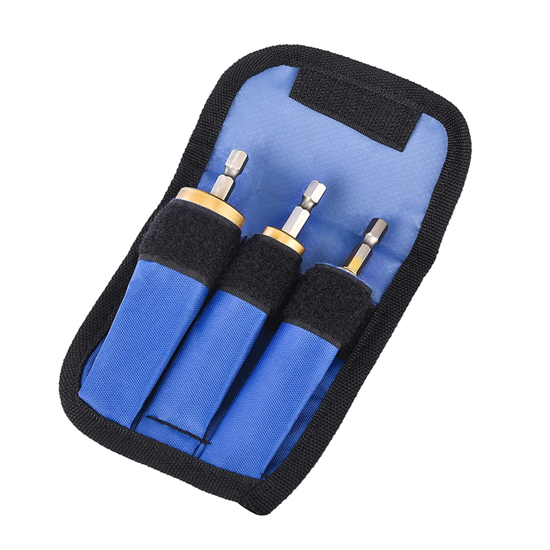 3 Pcs Straight Grooved Step Drill Bit Set, High Step Steel Titanium Drill Bits S