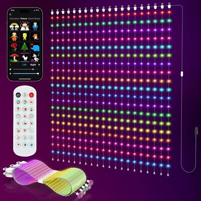Smart LED Curtain Lights, Color Changing Wall Lights, Dynamic DIY String Lights