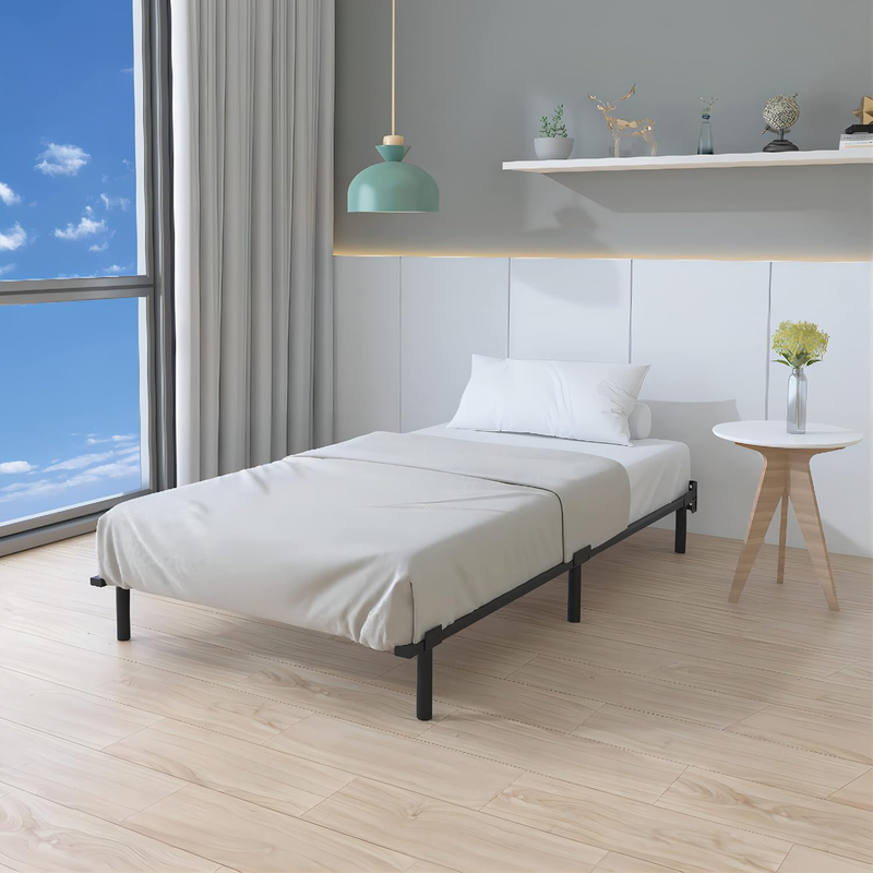 7 Inch Twin XL Bed Frames Base for Box Spring and Mattress, 6 Legs Support Sturd