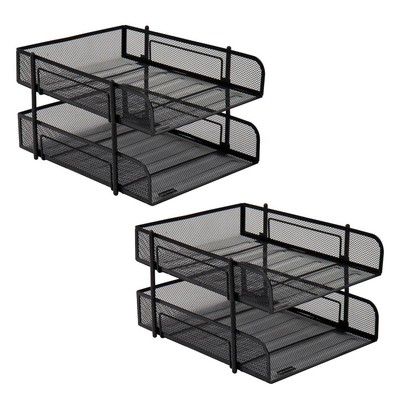 Mind Reader Network Collection 2-Tier Paper Tray |4196