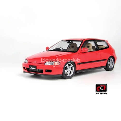 1/18 LCD Honda Civic 5th Mk5 EG6 Red Diecast Model Toy Car
