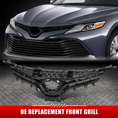 Для 18-20 Toyota Camry L/LE в стиле OE Передняя верхняя решетка радиатора с эмблемой