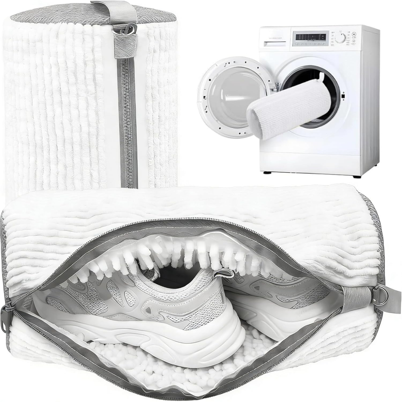 2Pc Shoe Washing Machine Bag, Reusable Shoe Laundry Bag for Sneakers, Fits All S