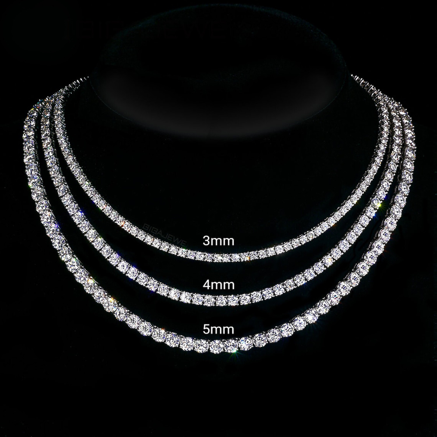 アクセサリー K18 Moissanite VVS-1 Set S60b8380c4bd2436b9e3d8b04a62d6