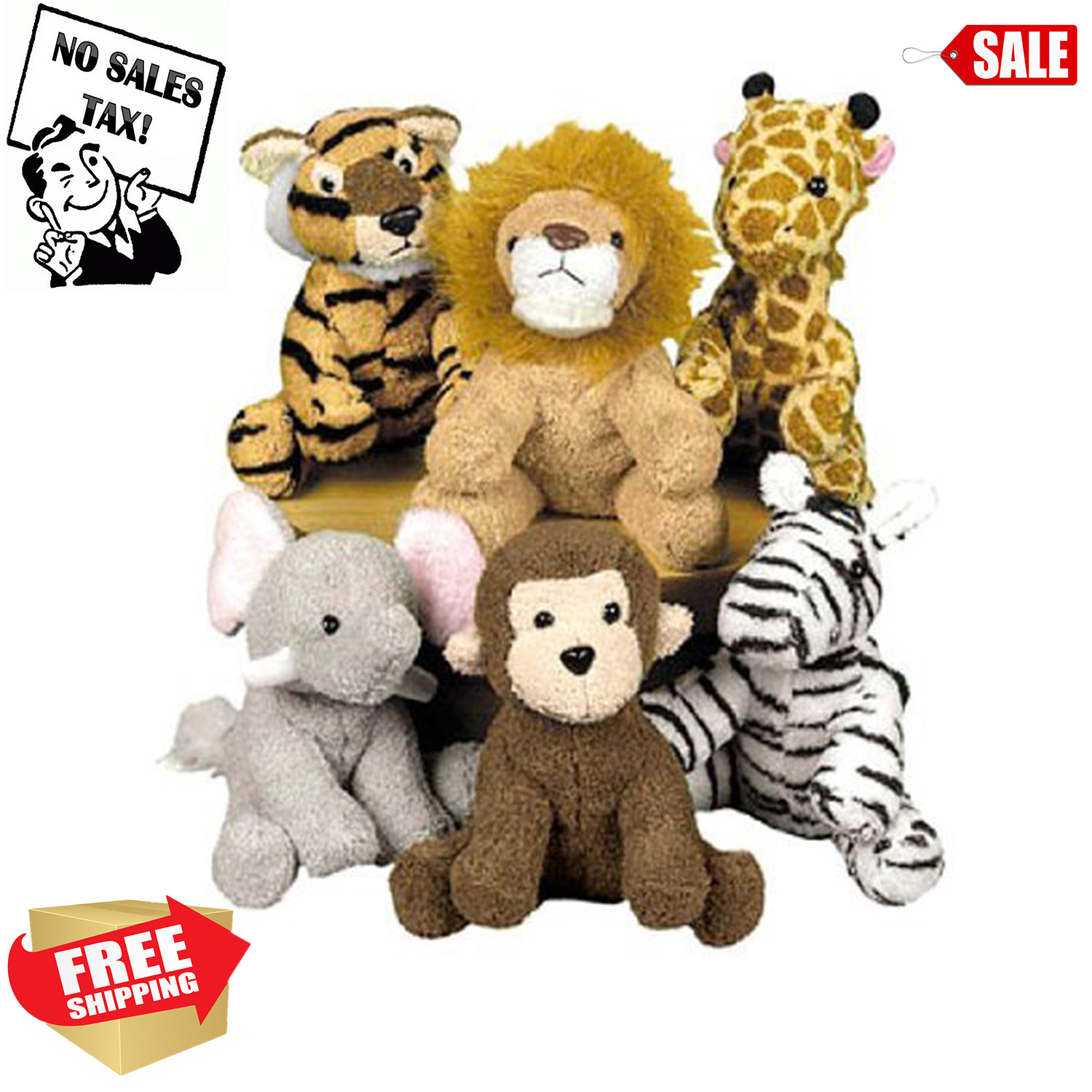 jungle animals soft toys