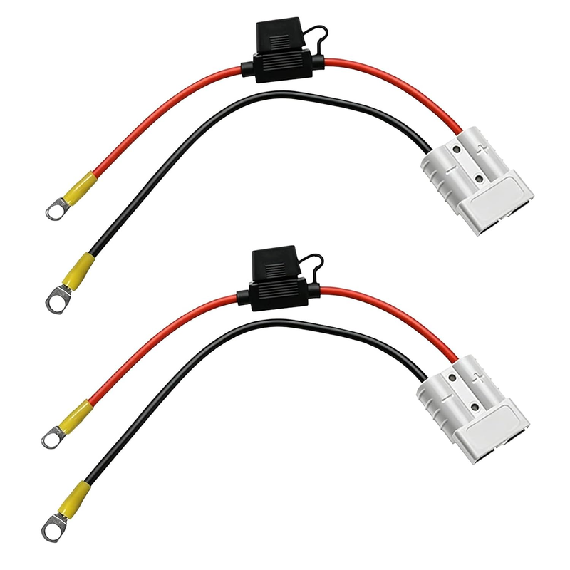 2Pcs 50A Anderson Plug Connector, Anderson Plug Adapter Extension Cable | Batter