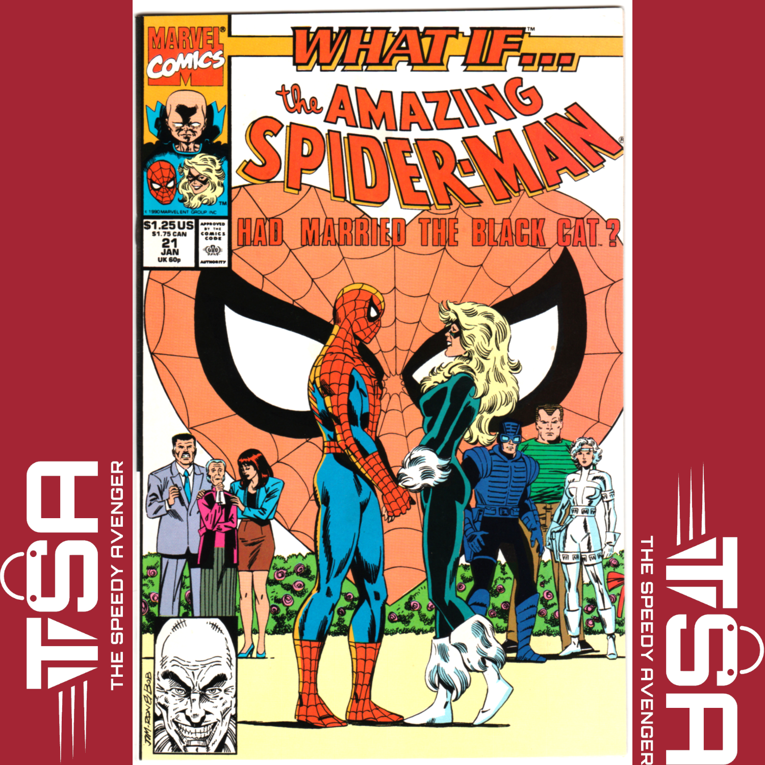 WHAT IF... #21 (Vol 2) Amazing Spider-Man Married Black Cat? Jim Valentino 1990