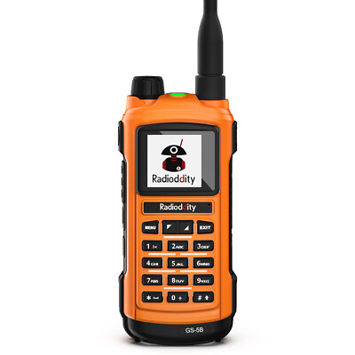 Radioddity GS-5B Two-Way Radio 5W Dual Band VHF/UHF Bluetooth Program Rug Ham