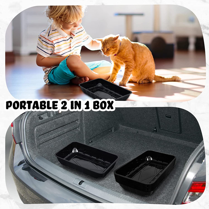 30 Pack Disposable Litter Boxes for Cats Litter Tray for Small Pets Plastic Litt