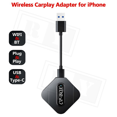 for Apple Wireless CarPlay Adapter Dongle USB iPhone Car Navigation Player 5GHz