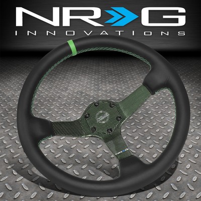 РУЛЕВОЕ КОЛЕСО ИЗ УГЛЕРОДНОГО ВОЛОКНА NRG INNOVATIONS RST-036CF-GN 350 ММ С 3 ГЛУБОКИМИ ЧАШАМИ