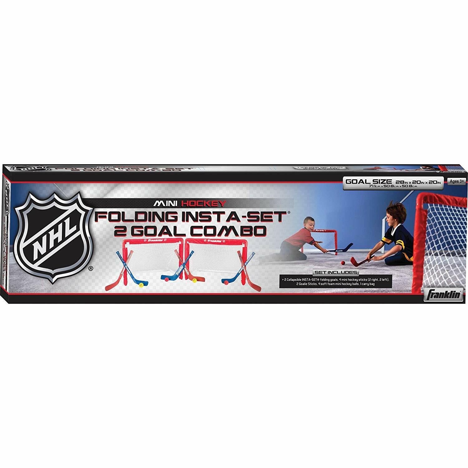 Franklin Sports NHL Mini Hockey Goal Set of 2