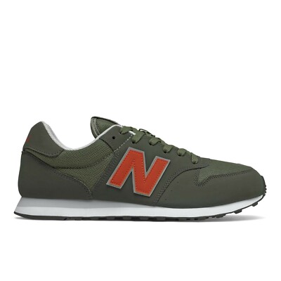 New Balance GM500VD1 Men's Lifestyle sz 7 Trainers Lace Up green/Orange Width D