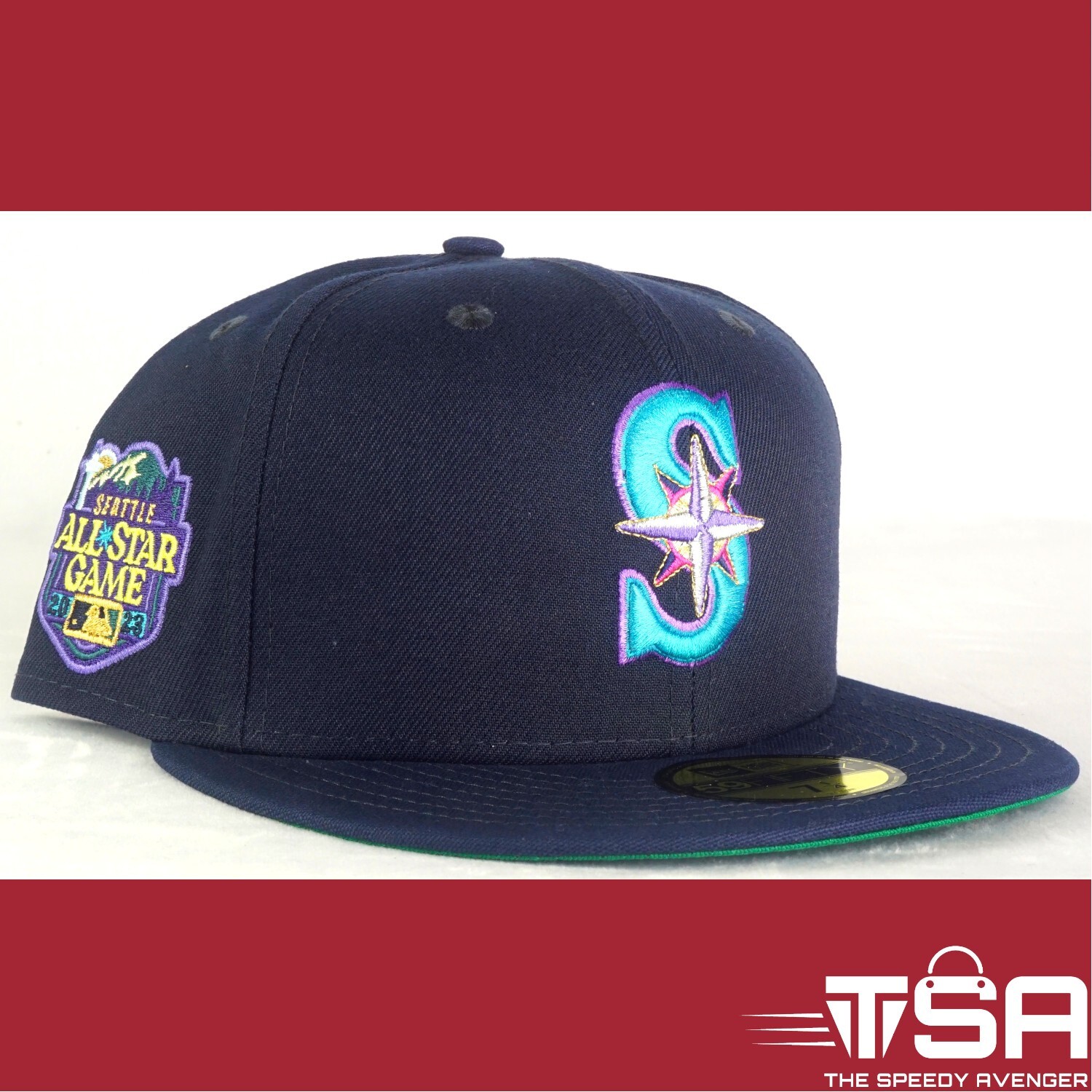 MyFitteds SEATTLE MARINERS WORLD'S FAIR 2.0 7 1/4 New Era Fitted Cap Hat MLB