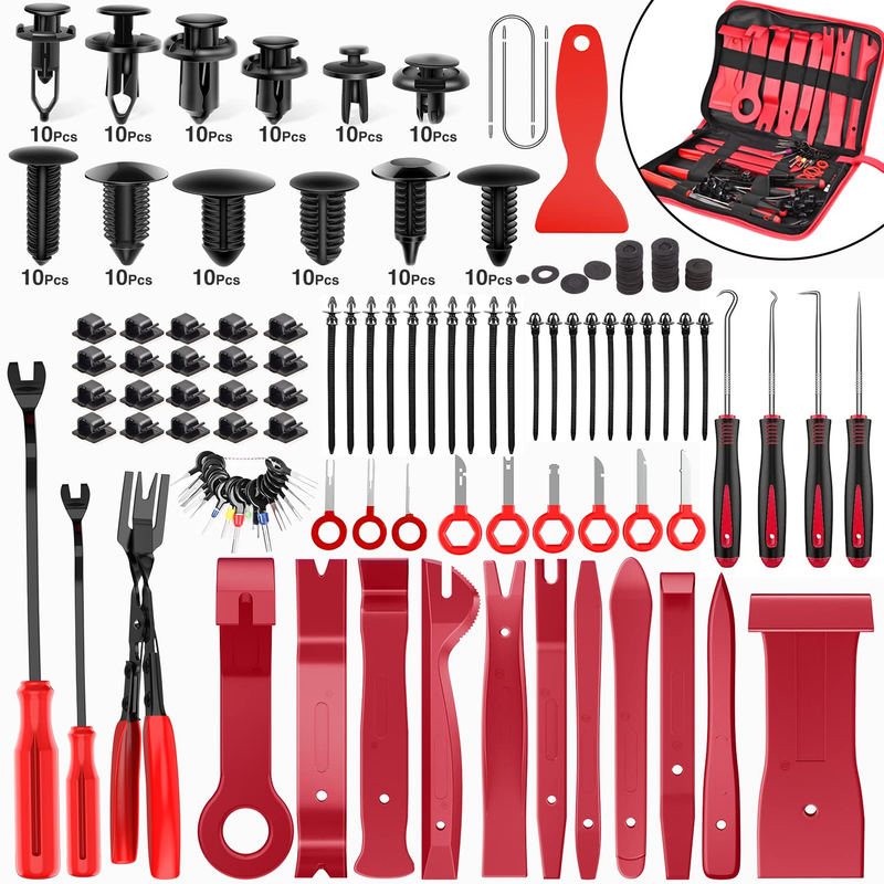 Nilight 238Pcs Trim Removal Tool, Auto Push Pin Bumper Retainer Clip Set Fastene