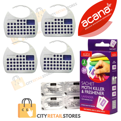 Acana Moth Repellent Sachets Hanging Killers Cedar Moth Balls Wardrobe Freshener