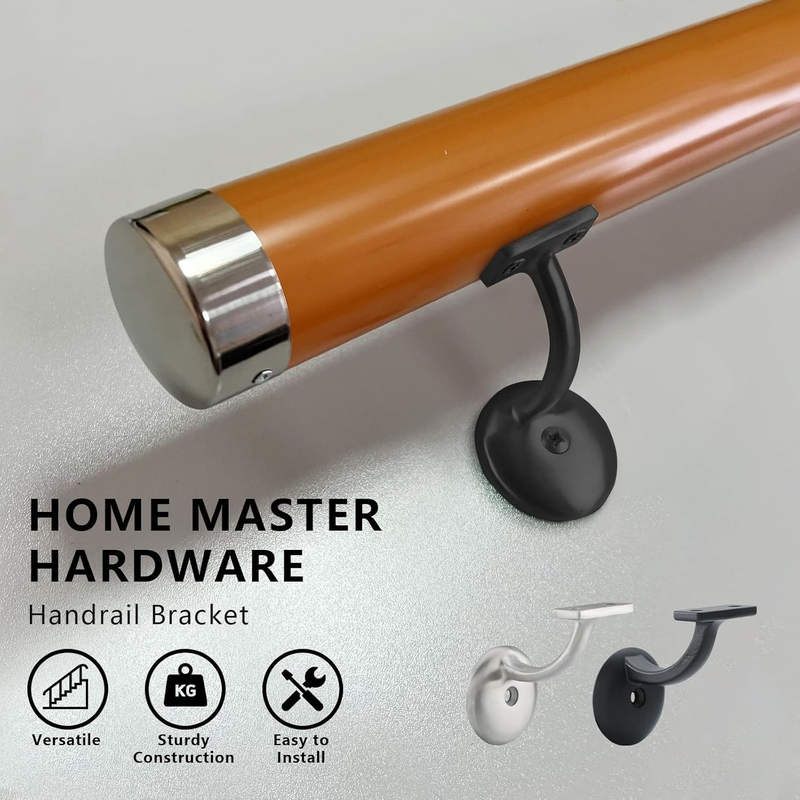 Hand Rail Bracket Heavy Duty Hardware for Stairways, Home or Office Stair Suppor