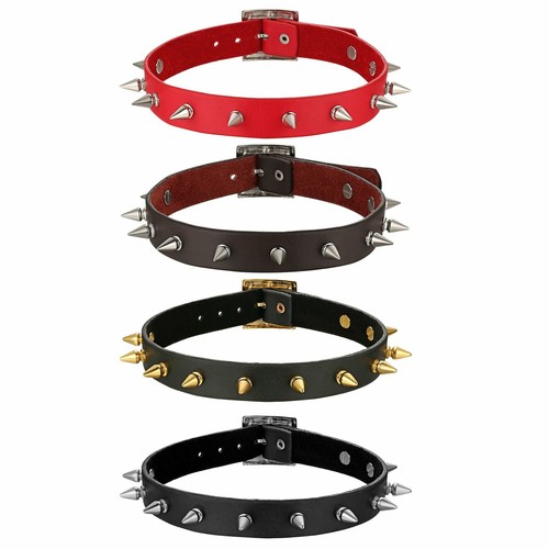 【Rosen Kreuz】RK RIVET CHOKER Yesbay Punk Gothic Black Faux Leather Choker Cross Spike